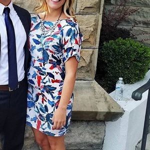 Bevello Patterned Dress- Oxford Sunday